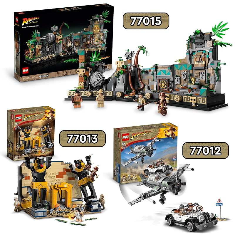 Construction Toy Set: LEGO Indiana Jones Escape from the Tomb 77013 with Temple, Mummy & 4 Minifigures - Single Variant