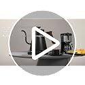 BQEUCE Black 0.9L Gooseneck Electric Kettle, Precise Temperature Control