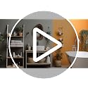 Irregular Wooden Wall Mirror 15x10in, Asymmetrical Rustic Frame, Small Decorative Mirror