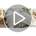 Oversized King Comforter Set - White Lightweight Bedding with Pillowcases - Bright White / Oversized King