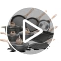 JEETEE 23-Piece White Aluminum Non-Stick Cookware Set - PFOA Free