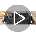 Warmstar Brown 91x150 Inch Waterproof Pet Couch Protector - Anti-Scratch Sofa Cover