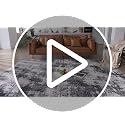 Blue 9x12 Washable Area Rug for Living Room - Soft Abstract Bedroom Carpet