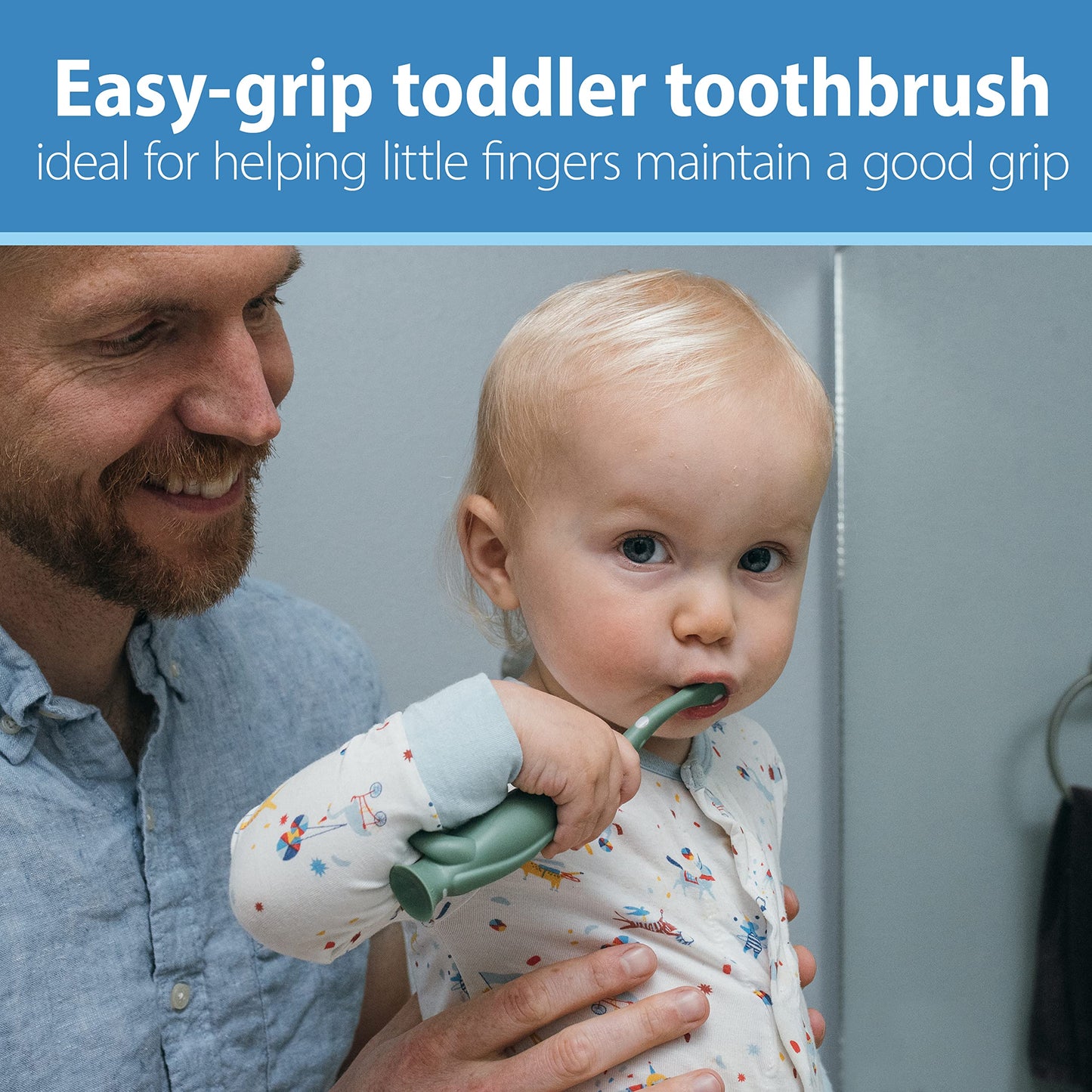 Dr. Brown's Toddler Toothbrush, Dinosaur, Green and Orange, 2-Pack