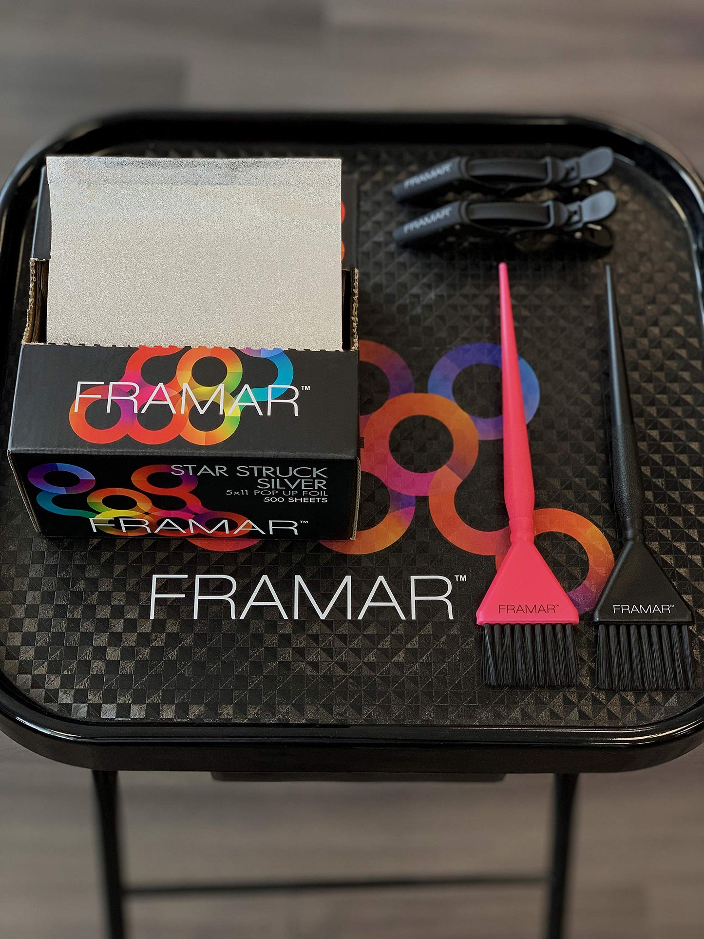 Framar Silver Hair Foils For Highlighting - Pop Up Hair Foil For Hair Highlighting, Highlight Foils For Hair, Aluminum Foil Sheets, Salon Foils For Hair Stylist, Non Slip 500 Pop Up Foil Sheets