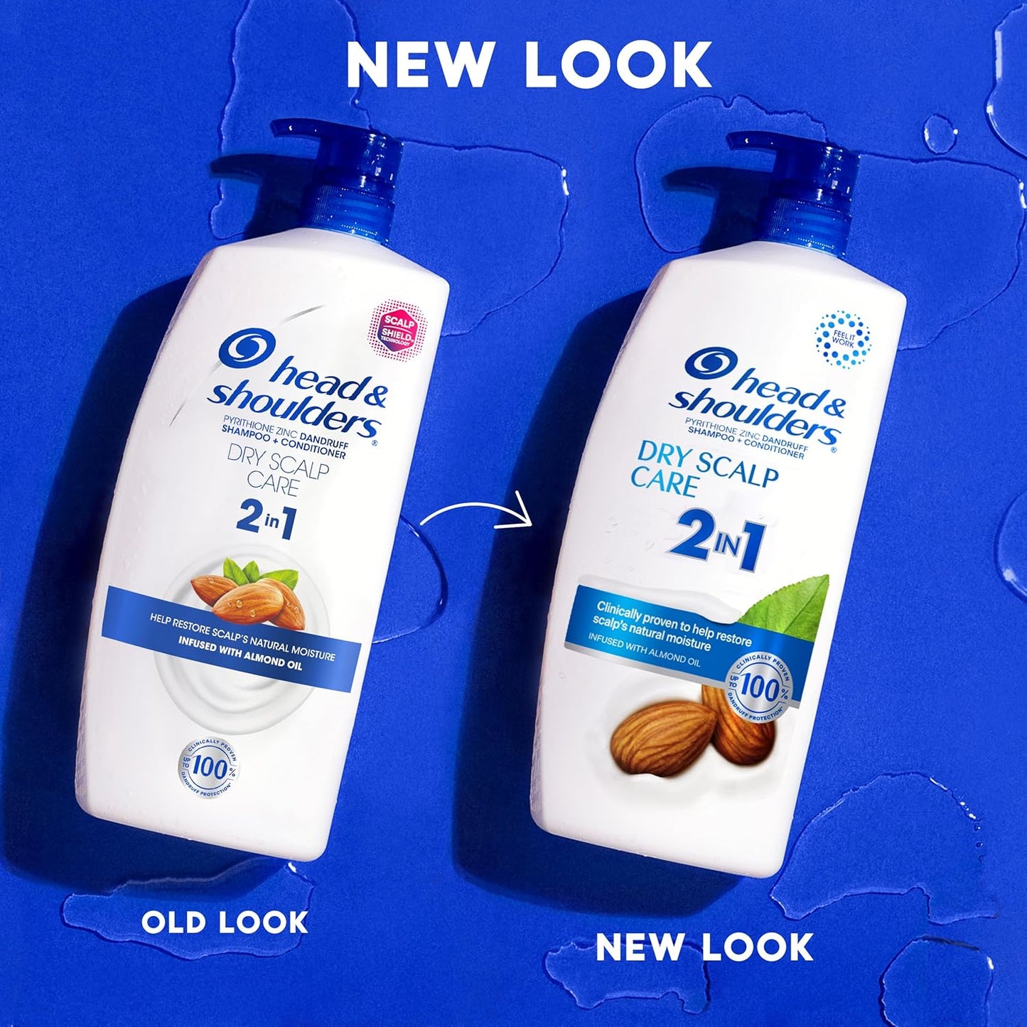 Head & Shoulders 2-in-1 Anti-Dandruff Shampoo & Conditioner for Dry Scalp, 28.2 oz