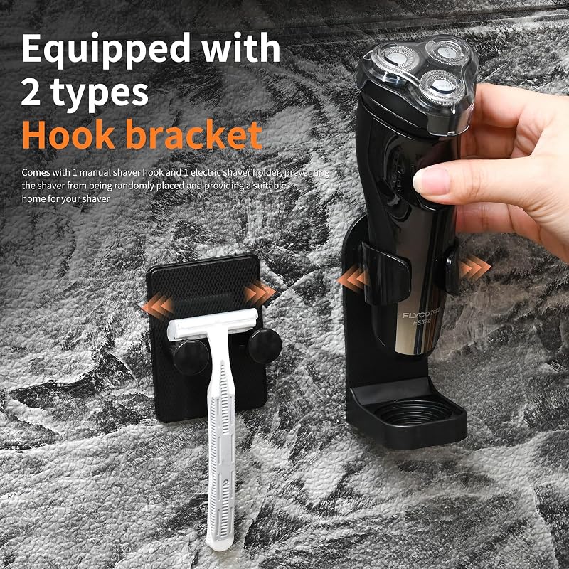 Fog-Free Shower Mirror 8x7 in with Rotatable 360° View, Anti-Fog Shaving & Makeup Mirror