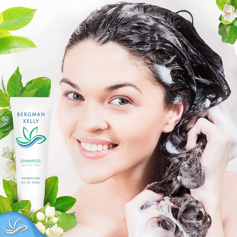 Travel Shampoo & Conditioner Set 0.5 oz Each - 100 Count, White Tea Scent (Variation: Mini Style 0.5 Ounce)