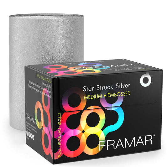 FRAMAR Silver Hair Foil – Hair Foils For Highlighting Long Hair, Highlight Foils For Hair Highlighting, Salon Foils For Hair Highlighting Kit, Salon Foils For Hair Stylist – 320 ft