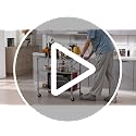 Heavy Duty 3-Tier Rolling Utility Cart with Lockable Wheels, NSF Metal Kitchen & Storage Cart, 990 lbs Capacity