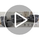 Gennia Waterproof Recliner Sofa Cover 3-Seat - Dark Gray, 72-90 Inches Variation