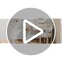 Natural 4-Drawer Makeup Cart with Wheels - Space-Saving Organizing Storage
