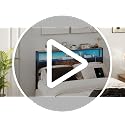 Queen Size Headboard with Charging Station & LED Light - Easy Assembly