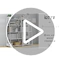 White 5-Tier Ladder Shelf Bookcase - Modular Standing Storage