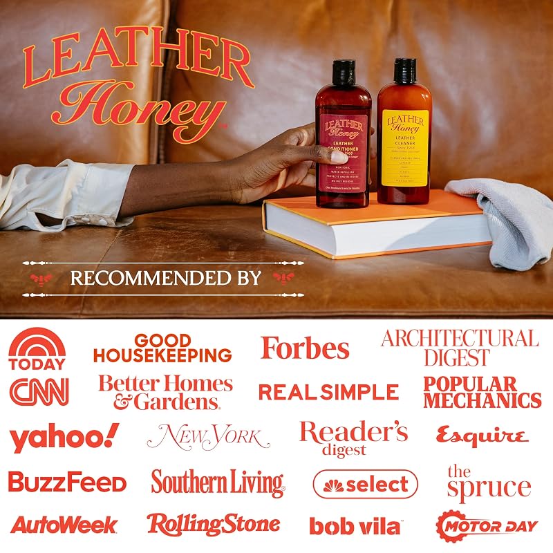 Leather Honey Leather Conditioner 32 Fl Oz - Non-Toxic, Made in USA Since 1968
