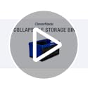 CleverMade Eco 62L Collapsible Storage Bin - Stone / 3 Pack