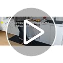 Extra Thick Anti-Fatigue Kitchen Mat Set - Black 20x32 + 20x48 Inches