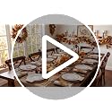 GATHER 700Pcs White & Gold Plastic Dinnerware Set for 100 Guests – Gold Trim