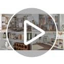 White 4 Cube Storage Shelf Organizer with Back Panel - Easy Assembly