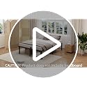 NKZ 14 Inch Full Size Metal Platform Bed Frame with Rounded Corner Legs, Heavy Duty Steel, Under Bed Storage