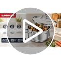 16 Quart Stainless Steel Stock Pot with Lid - Multi-Ply Base, Durable Cooking Pot