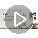 Gold Standoffs for 18x24 Inch Acrylic Floating Frame - Single Wall Mount