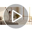 Easthome Full Size Dual Layer Memory Foam Mattress Topper - White, 4 Inch Thick, Gel & Pillow Top