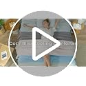 Cozy Bliss Dark Blue Cooling Comforter Queen 90x90—Q-Max 0.45 Lightweight Silk-Smooth Bedding