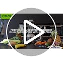 COZII Black 2000W Professional Countertop Blender with 64oz Pitcher & 21oz To-Go Cup
