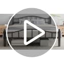 Full Size Bed Frame with Headboard - Black, Noise-Reducing, 14 Steel Bars, 12-Inch Clearance