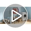 Rolling Laundry Cart with Wheels - Black Metal Hamper & Clothes Organizer with Hanging Rack