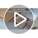 Bamboo Charcuterie Board Gift Set with Hidden Drawers & Knives - Housewarming & Wedding