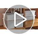 XL 4-Pack White Storage Bins with Lids - Stackable Plastic Containers for Home Office Garage