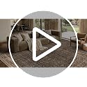 JOOJA 8x10 Dark Brown Vintage Low Pile Area Rug - Non-Slip Washable Boho Carpet