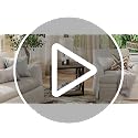 GreenForest Walnut End Table with X-Shaped Metal Frame - 24 Inch Large Side Table for Living Room