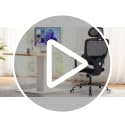 Ergonomic Mesh Office Chair with Adjustable Lumbar Support & Headrest - High Back Swivel Desk Chair