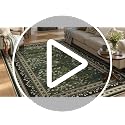 Dark Green HelloTree 6x9 Floral Vintage Boho Area Rug for Living Room