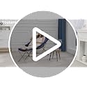 Pink Oversized Saucer Chair with Ottoman - Faux Fur Lounge Chair for Adults