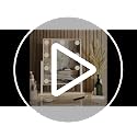ZL ZELing White Vanity Mirror with Lights, Dimmable 3-Color Touch Screen, 360° Rotation