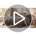 Amber Brown King Comforter Set - 7 Pieces Bedding in a Bag, Soft & Cozy