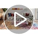 Macgace Bright Pink 8x10 Vintage Area Rug for Living Room, Washable & Non-Slip