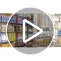 Heavy Duty Wire Shelving 3-Tier Storage Rack Black - Adjustable Metal Organizer