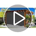 Mocha Outdoor Roller Shades 8' W x 8' H - Cordless Sunblock & Privacy Screen