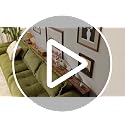 Rustic Brown 79 Inch Sofa Table with 2 Power Outlets & USB-C Ports - Narrow Design