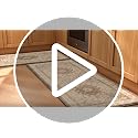 Tubeamin Blue Grey 2-Piece Boho Kitchen Mat Set 23.6x39 + 23.6x59 Inches Anti-Fatigue Waterproof Non-Slip Floor Rugs