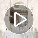 White Full Length Over The Door Mirror 56x16 Inch Wall & Hanging Mirror for Bedroom Living Room