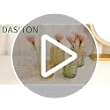 DASITON Makeup Brush Holder Organizer - Green S+L Glass Cosmetic Storage