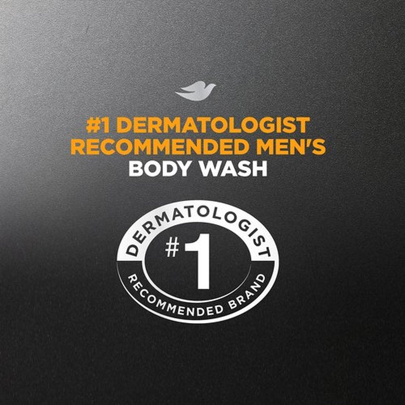 DOVE MEN + CARE Body Wash Rejuvenating Mango + Cedarwood 4 Count for Men with 24-Hour Nourishing Micromoisture Technology 18 oz