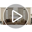 Natural Linen Room Darkening Curtains 40W x 108L Set of 2 - Neutral Blackout Drapes with Back Tab