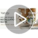 VYPIOAY 3-Tier Under Sink Organizer White 2 Pack - Pull Out Bathroom Cabinet Storage